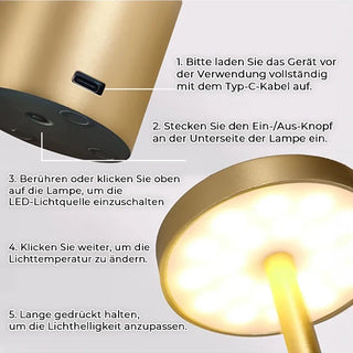 LumiTouch LED Tischlampe mit Touch-Sensor